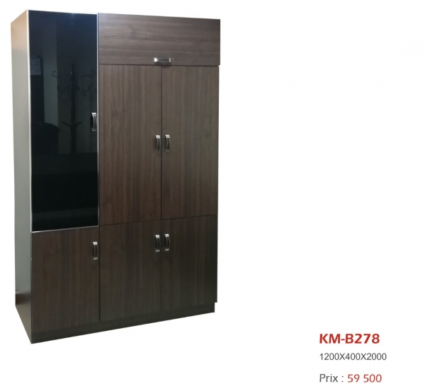 Armoire 3 portes KM-B278 en MDF