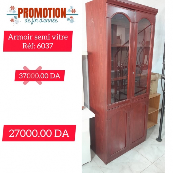 ARMOIRE 2 PORTE SEMI VITREE