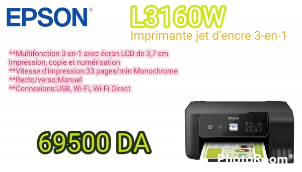 IMPRIMANTE EPSON MF ECO TANK L3160 WIFI