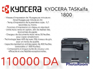 imprimante kyocera A3 monochrome TASKalfa 1800