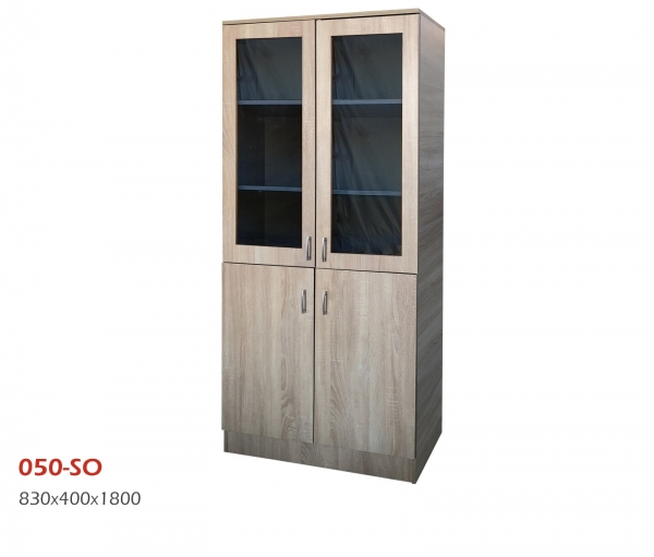 ARMOIRE  2 PORTS SEMI VITREE